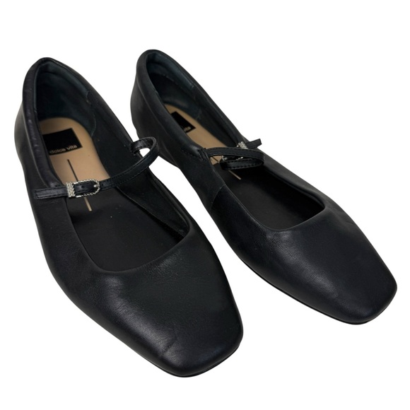Dolce Vita Reyes Black Mary Jane Strap Ballet Flats - Picture 3 of 7